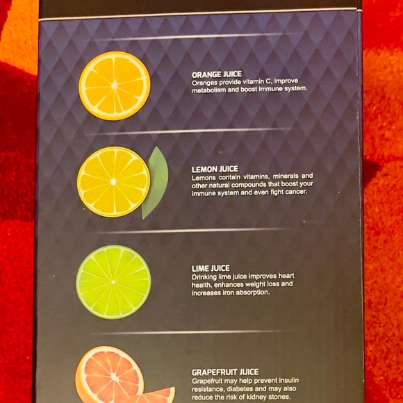 NIB,OVENTE, Electric Citrus Juicer. 40 Watts. Self Reversing Cones.Capacity:17oz - Picture 4 of 4